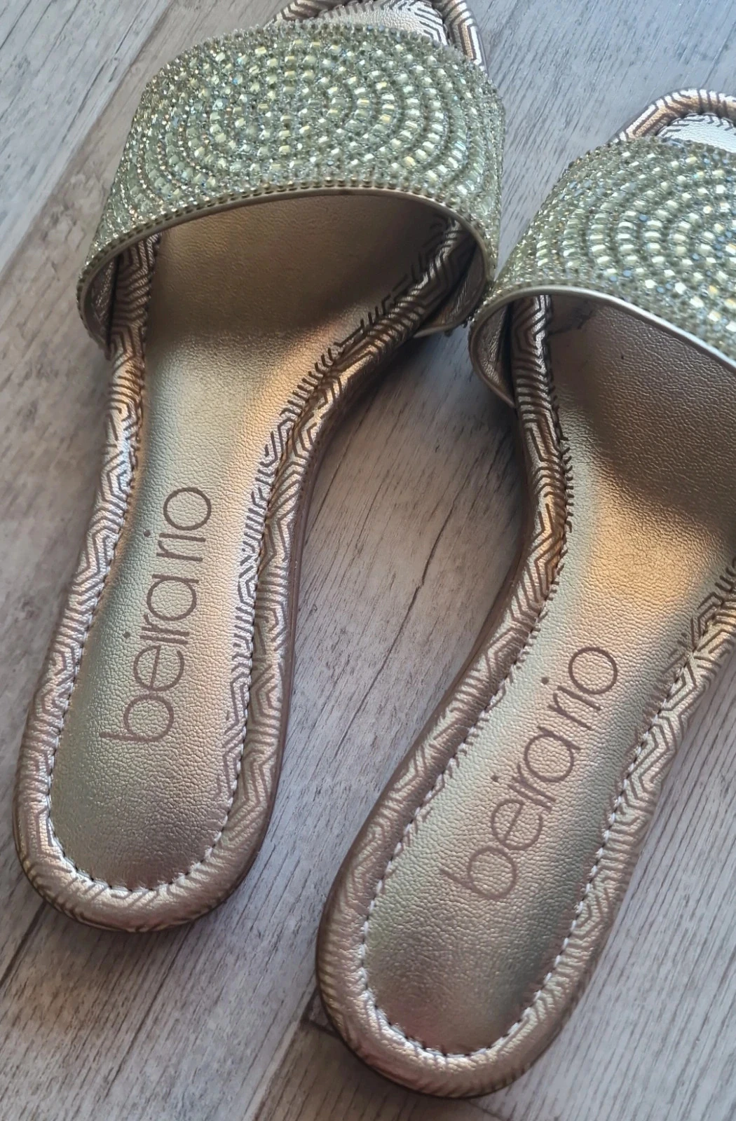 Beira Rio gouden sandalen met strass, maat 37 (geschikt voor maat 36) – photo 5